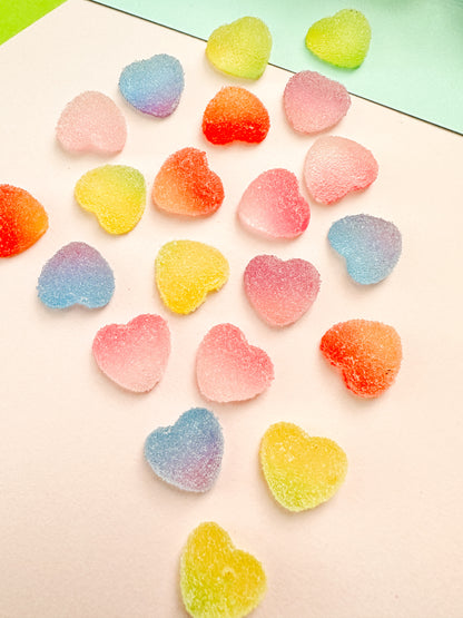 Jelly Heart Charms